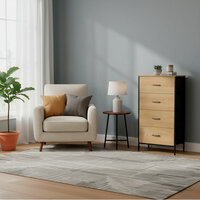 Ladekast Max Home Zwart Modern 55 X 100 X 30 CM 2