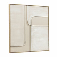 Schilderij Home ESPRIT Wit Beige Abstract Stads 92 x 4,5 x 92 cm (2 Stuks) 6