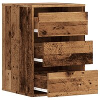 Ladekast 40x41x58 cm bewerkt hout oud houtkleurig 5