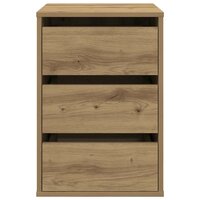 Ladekast 40x41x58 cm bewerkt hout artisanaal eikenkleurig 4