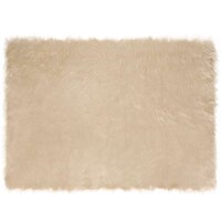 Nep Schapenvacht Tapijt Tafalla Beige 120 x 170 cm Polyester 2