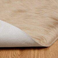 Nep Schapenvacht Tapijt Tafalla Beige &Oslash; 160 cm Polyester 6