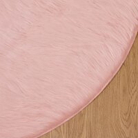 Nep Schapenvacht Tapijt Tafalla Roze &Oslash; 80 cm Polyester 6
