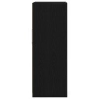 Bijzetkast Zwart eiken 60.5 x 37 x 100 cm Bewerkt hout 8