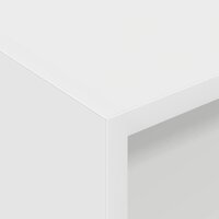 Platenkast met plank Wit 78.5 x 35 x 45 cm Bewerkt hout 8