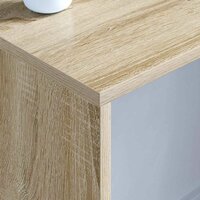 Aan de muur bevestigd bureau Sonoma Eiken 100 x 45 x 30 cm 4