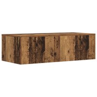 Aan de muur bevestigd bureau Oud Hout 100 x 45 x 30 cm 7