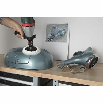 Polijstspons Wolfcraft 2025000 Verwisselbare koppen Poljistschijf 3