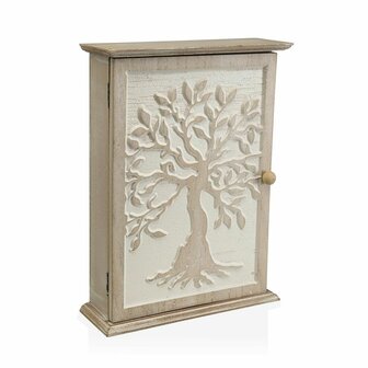 Sleutelkastje Versa Boomstructuur Hout MDF 1,5 x 32 x 26,8 cm 1
