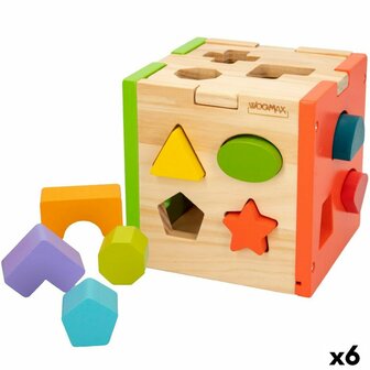 Houten Kinderpuzzel Woomax 15 x 15 x 15 cm (6 Stuks) 1