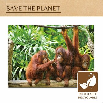Puzzel Colorbaby Orangutan 6 Stuks 68 x 50 x 0,1 cm 4