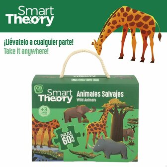 Kinderpuzzel Colorbaby Wild Animals 60 Onderdelen 60 x 44 cm (6 Stuks) 5