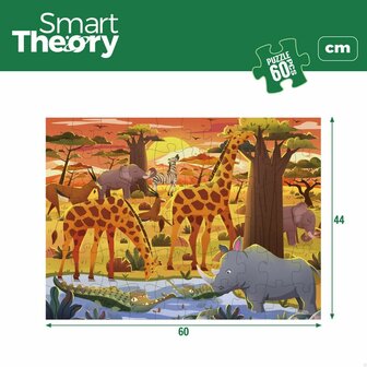 Kinderpuzzel Colorbaby Wild Animals 60 Onderdelen 60 x 44 cm (6 Stuks) 6