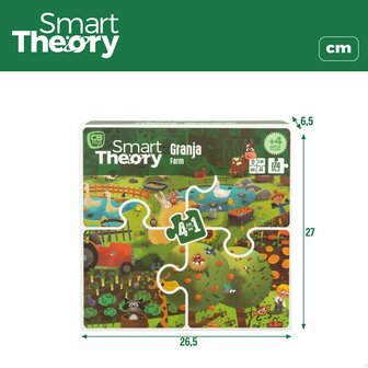 Kinderpuzzel Colorbaby 4-in-1 174 Onderdelen Boerderij 68 x 68 cm (6 Stuks) 7