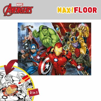 Kinderpuzzel The Avengers Dubbelzijdig 108 Onderdelen 70 x 1,5 x 50 cm (6 Stuks) 5