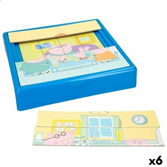 Kinderpuzzel Peppa Pig 25 Onderdelen 19 x 4 x 19 cm (6 Stuks) 1