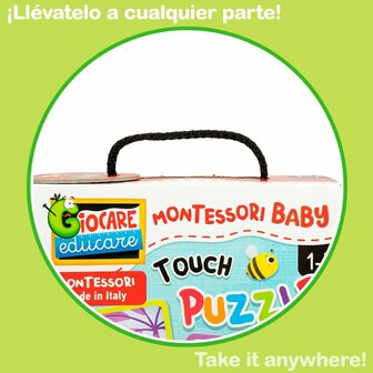 Kinderpuzzel Lisciani Tactiel 24 Onderdelen 16 x 0,1 x 16 cm (6 Stuks) 4