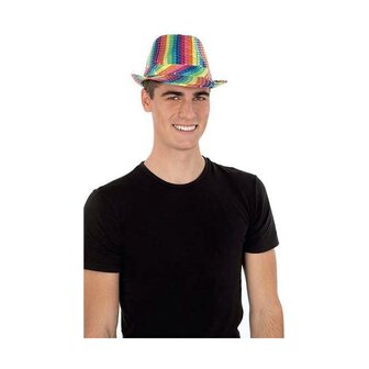 Hoed My Other Me Rainbow Multicolour Pailletten S 3