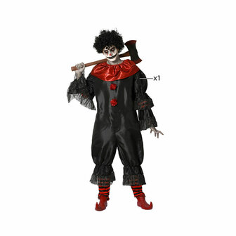 Kostuums voor Volwassenen Zwart Clown (1 Onderdelen) - Maat: M/L 1