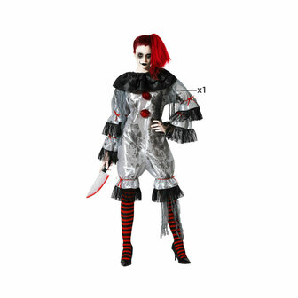 Kostuums voor Volwassenen Grijs Clown - Maat: M/L 3