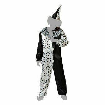 Kostuums voor Volwassenen Grijs Clown Unisex voor volwassenen - Maat: XS/S 1