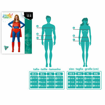 Kostuums voor Volwassenen Superheld Vrouw - Maat: XS/S 5