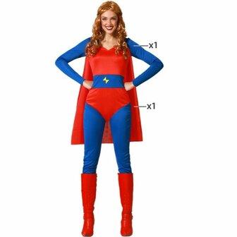 Kostuums voor Volwassenen Superheld Vrouw - Maat: XL 6