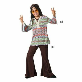 Kostuums voor Kinderen Hippie - Maat: 5-6 Jaar 2