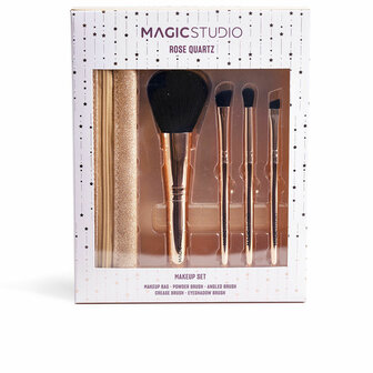 Make-up Borstel set IDC Institute ROSE QUARTZ 5 Onderdelen 1