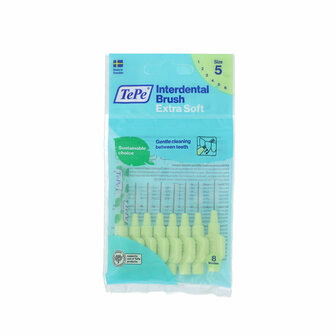 Interdentale borstels Tepe 0,8 mm Groen Superzacht (8 Onderdelen) 1
