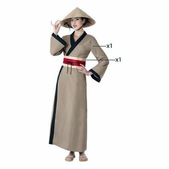 Kostuums voor Volwassenen Bruin Chinese - Maat: XS/S 4