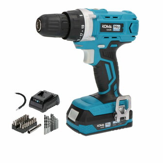 Set met boor en accessoires Koma Tools Pro Series Schroevendraaier 40 Onderdelen 1