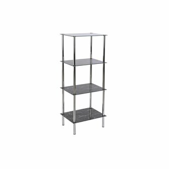 Badkamerschappen DKD Home Decor 40 x 30 x 105 cm Kristal Zilverkleurig Staal 1
