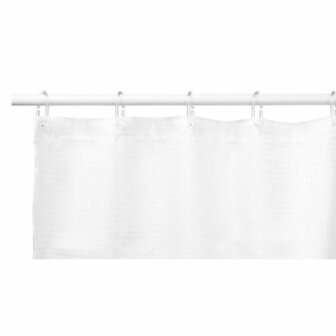 Douchegordijn Punten Wit Polyester 180 x 180 cm (12 Stuks) 3