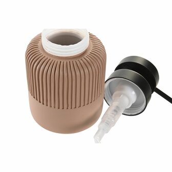 Zeepdispenser DKD Home Decor Zwart Cement Terra cotta Polypropyleen 7 x 7 x 16 cm 2