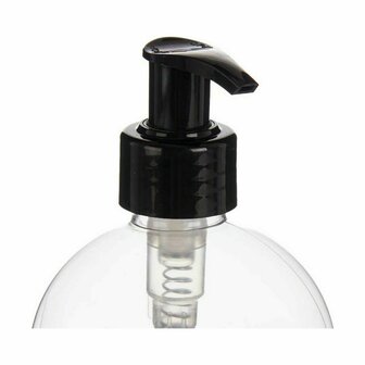 Zeepdispenser Zwart Transparant Plastic 500 ml (12 Stuks) 3