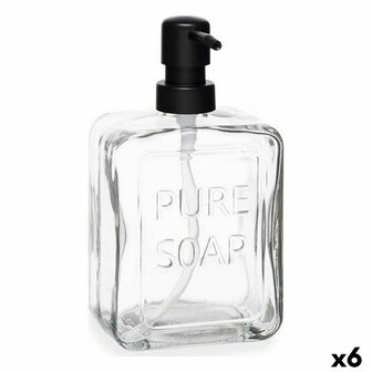 Zeepdispenser Pure Soap Kristal Transparant Plastic 570 ml (6 Stuks) 1