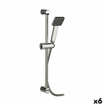 Handdouche Vierkant Zilverkleurig Staal Plastic 18 x 8 x 72,5 cm (6 Stuks) 1