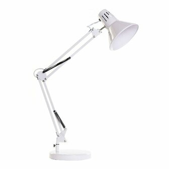 Bureaulamp DKD Home Decor Wit Metaal (22 x 39 x 69 cm) 1