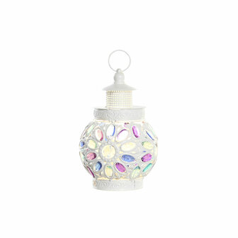 Bureaulamp DKD Home Decor Metaal Wit Multicolour 220 V 50 W 19 x 19 x 33 cm 4