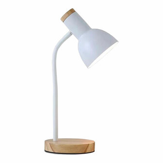 Bureaulamp EDM 32015 Wit Natuurlijk Hout Staal 40 W 12 x 17 x 45 cm 1