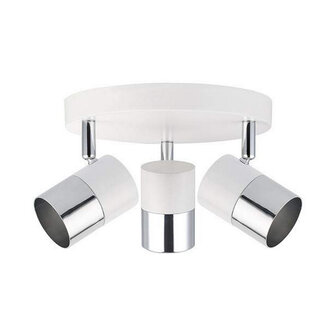 Plafondlamp EDM 32013 Moon Metaal / Kristal 50 W 20 x 7,6 x 12,6 cm Wit 1
