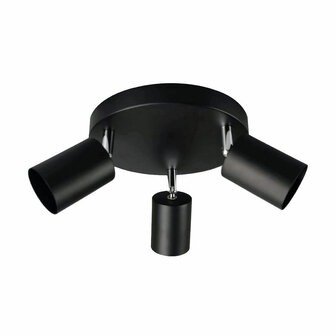 Plafondlamp EDM GU10 50 W Zwart Plastic &Oslash; 20 x 9 x 14,6 cm 1