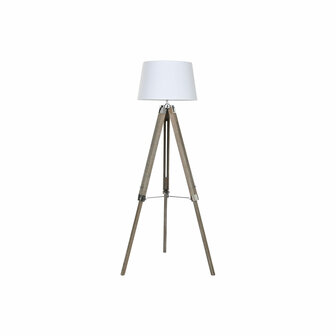 Vloerlamp Home ESPRIT Wit Bruin Hout 40 x 40 x 150 cm 2