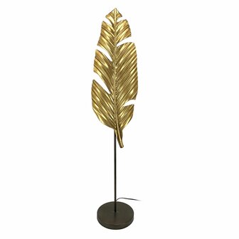 Vloerlamp 34,5 x 34,5 x 138,5 cm Zwart Gouden Metaal 1