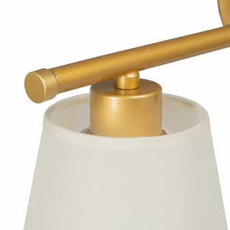 Muurlamp 82 x 20 x 25 cm Gouden Metaal Modern 4