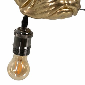 Wandlamp Gouden Hars A 40 W Hond 220-240 V 28 x 26,5 x 23 cm 3