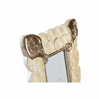 Fotolijsten DKD Home Decor 20,4 x 2,5 x 26 cm Koper Wit Hars Romantiek 3