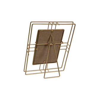 Fotolijsten Home ESPRIT Gouden Metaal Kristal 17,5 x 2,5 x 22,5 cm (12 Stuks) 3