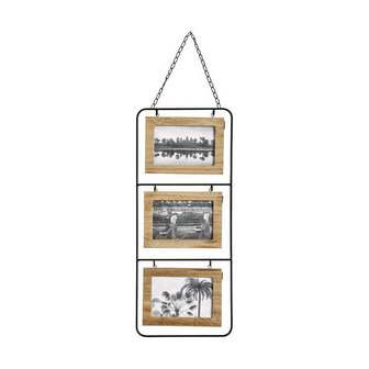 Muurfotolijst Atmosphera 3 fotos Hout MDF (52 x 22 cm) 1